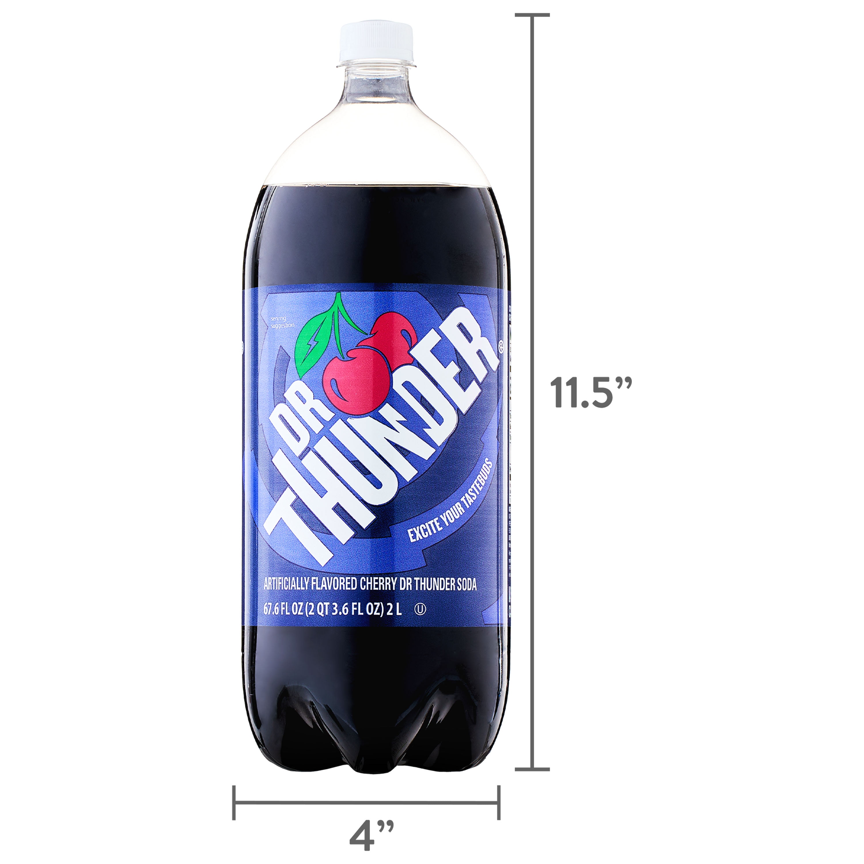 Dr. Thunder Cherry Soda, 2 Liter Bottle