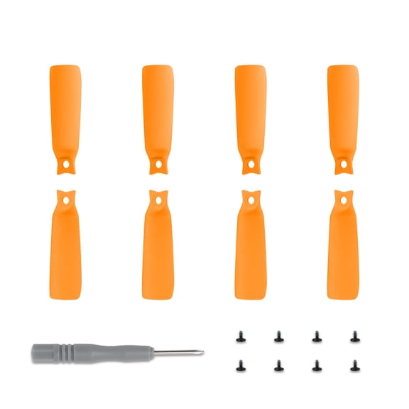 Injueey Las hélices coloridas para FLIP personalizan la cámara aérea, fuertes y duraderas, ligeras y potentes. Accesorios para drones aéreos Naranja