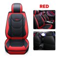 thumbnail image 3 of Novashion Red, PU Leather, Comfortable and Airbag Compatible, Front Seat Covers, 2 Pieces, 3 of 8