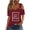 Hot Pink#01, variant on 2025 Summer Shirts for Women 3/4 Length Sleeve Crewneck Tops Casual Loose Fit Shirt Floral Printed Cute Blouse, 2026 New Limit time off