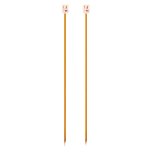 Cateissary Color Random Straight Knitting Sweater Weaving Household Glove Portable 35cm Crafting DIY Needle Lightweight Supplies 3.5 mm 20Conjunto