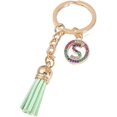 thumbnail image 1 of 26 Letters A-Z Decorative Alphabet Initial Charm Keychain for Women Girls Men Teenager Gift, 1 of 2