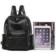 thumbnail image 4 of WEISIPU Vintage Women Ladies Soft Leather Casual Rucksack Shoulder Bag Backpack, 4 of 5