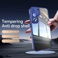 thumbnail image 4 of Allytechgroup Galaxy A26 5G Clear Back Cover Case with Lens Protector, Anti-Yellow Shockproof Bumper AntI-Scratch Drop Proof Full Body Protective Phone Case for Samsung Galaxy A26 5G, Blue, 4 of 6