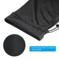 thumbnail image 4 of Uxcell Velvet Lining Drawstring Soft Badminton Racquet Racket Cover Bag, Black, 4 of 6