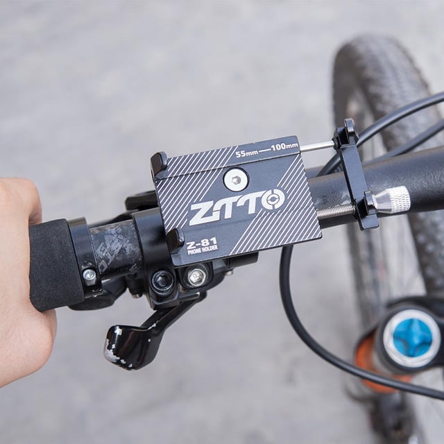 ZTTO Z-81 Soporte para teléfono para scooter de bicicleta Soporte para teléfono para bicicleta MTB Soporte para teléfono (Negro)