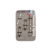 16g Straight Eyebrow 5 Pack W/retainer