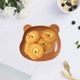 thumbnail image 4 of Teddy Bear Spitting Household Dining Table Garbage Tray, Transparent Plastic Fruit Candy Tray, Multifunctional for Parties Family Gatherings, Easy to Clean, 4 of 6