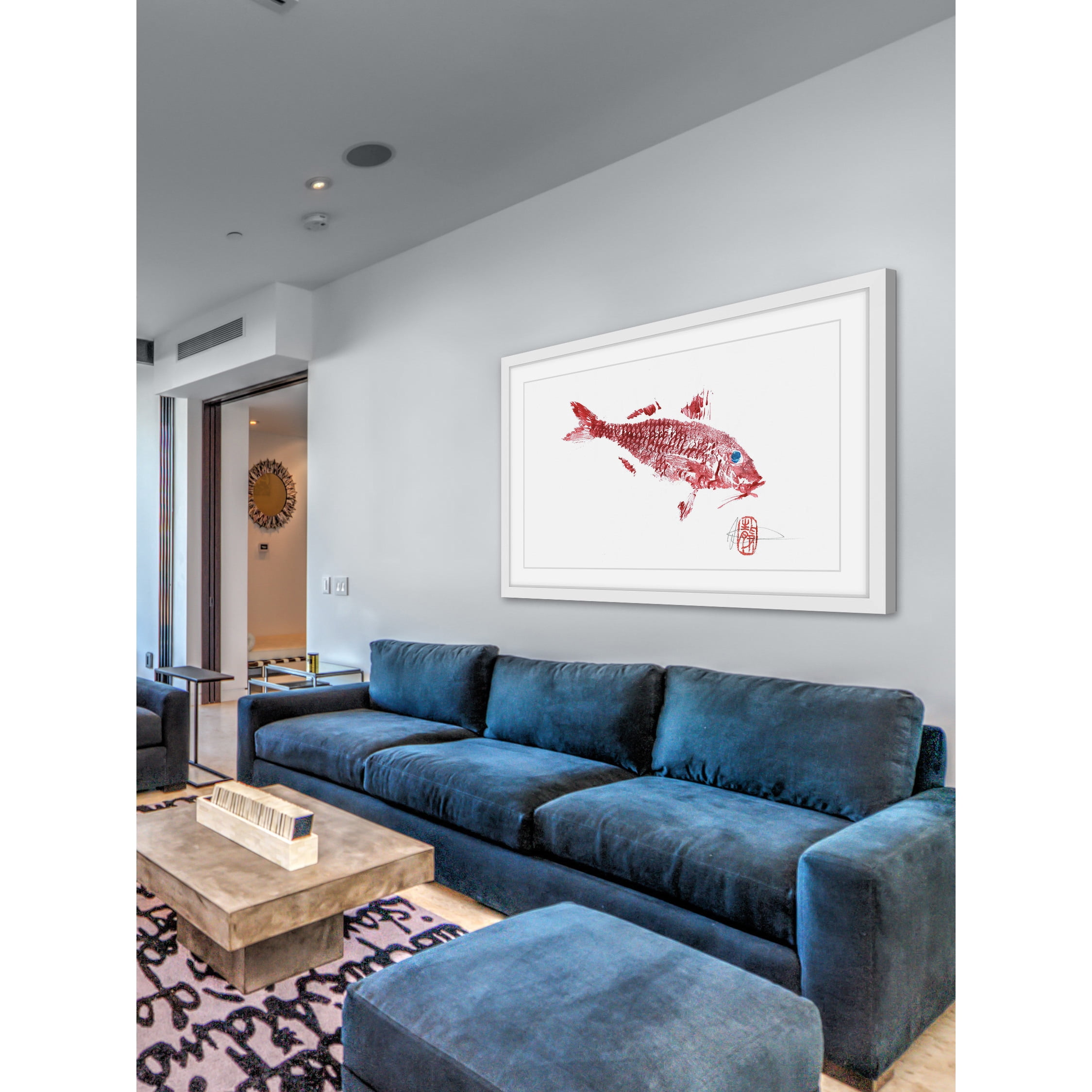 "Red Mullet" Framed Painting Print