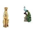 thumbnail image 1 of Escultura De Pavo Real Y Guepardo Dorado, Centro De Mesa Decorativo, Elegante Adorno De Mesa Para Oficina, Dormitorio, Sala De Estar, Colección De Decoración Del Hogar, 1 of 8