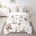 thumbnail image 2 of Homewish Cute Otter Bedding Comforter Set 7pcs for Children Teenagers,Stars Print Queen Bedding Sets Super Cozy,Cartoon Animal Koi Fish Queen Sheet Sets,Super Cozy Room Decor,Reversible, 2 of 8