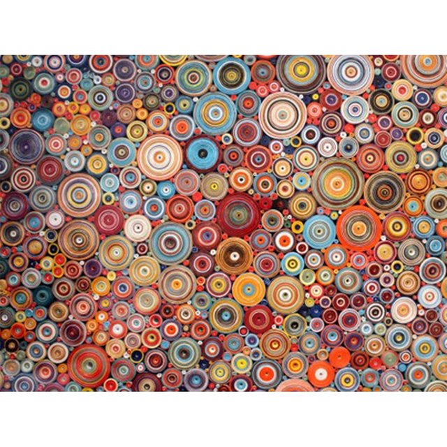 Taladro diamante pintura (DE0193) 5D DIY círculos coloridos completos bordado de punto de cruz 45x60cm FLhrweasw Nuevo