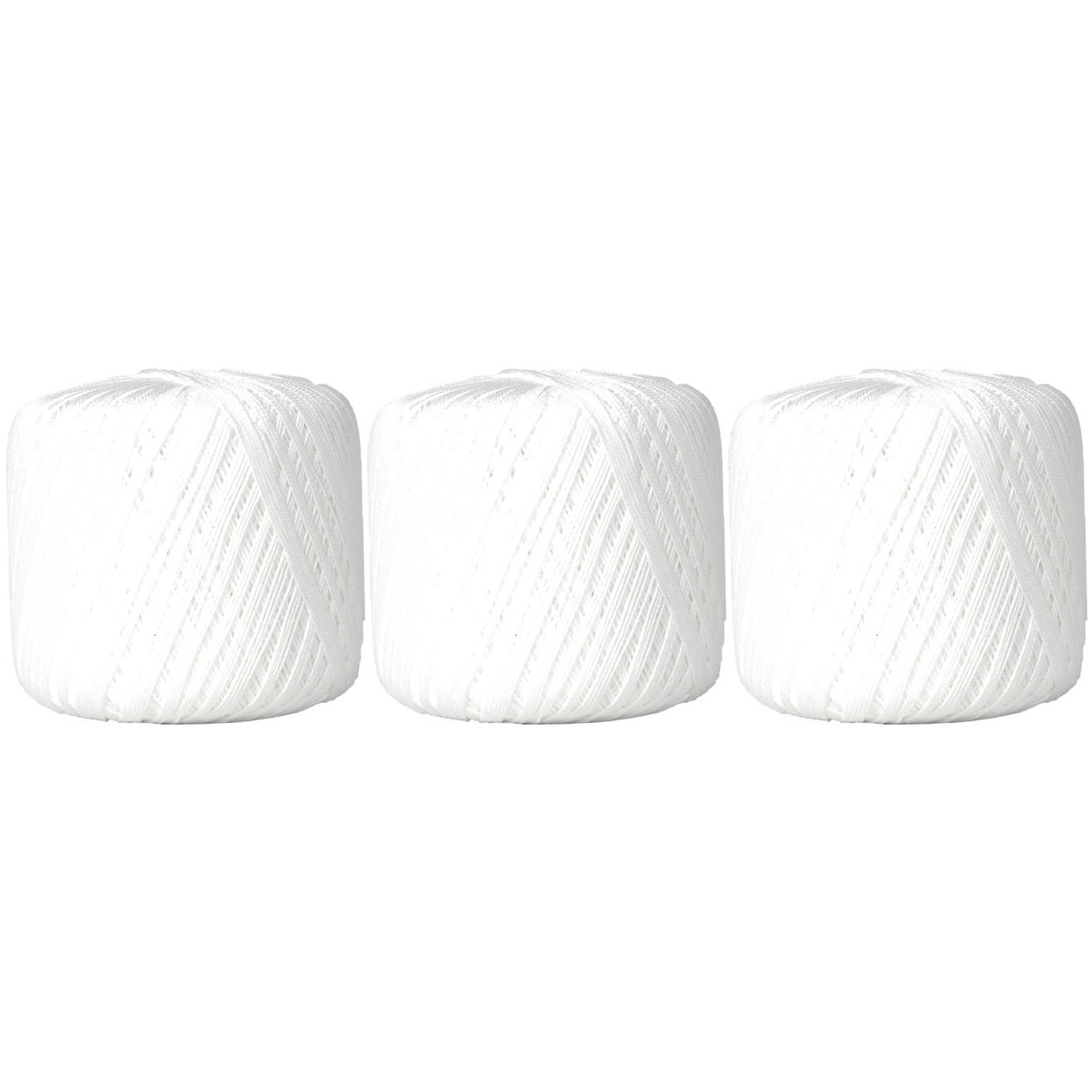3 Ball Pack 100 Pure Cotton Crochet Thread by Threadart Size 10