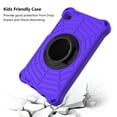 thumbnail image 3 of Allytech Kidsproof Case for Samsung Galaxy Tab A7 Lite 8.7" 2021, Shockproof EVA Impact Resistant Built-in Rotatable Kickstand Case with Removable/Adjustable Shoulder Strap for SM-T220/T225, Purple, 3 of 6