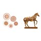 thumbnail image 1 of Arte De Pared Tejido En Ratán Y Escultura De Figura De Caballo Para Salón De Té, Pasillo, Dormitorio, Porche, Cafetería, Decoración Del Hogar Y Oficina. Adorno De Animal., 1 of 8