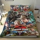 thumbnail image 1 of Parque Jurásico Conjunto de sábanas temático, trío de piezas, cómodo y amigable con la piel, diseño único, regalo de decoración para el hogar para familiares, amigos y fans,173cm *218cm, 1 of 6