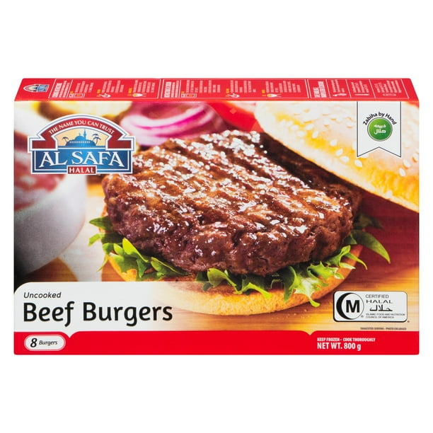 Al Safa Halal Uncooked Beef Burgers, 800 g Walmart.ca