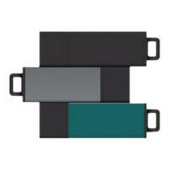 8GB USB 2.0 Pro2 3Pk (Black, Grey, Teal)