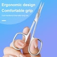 thumbnail image 1 of Ciseaux à Cuticules Professionnels Ergonomiques en Acier Inoxydable Lame Courbée Ultra Fine Outil de Manucure Pédicure, 1 of 8