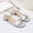 Silver, variant on WAVSUF Womens Heeled Sandals, Suqare Toe Ankle Strap Soft Sole Summer Fashion Dress Shoes Brown 9