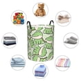 thumbnail image 4 of Balery Cute Crocodile Cesta de ropa redonda con asas, impermeable, independiente, para ropa, juguetes, dormitorio y familia-Medium, 4 of 6