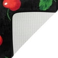 thumbnail image 4 of FREEAM Red Cherry Fruit Black Area Rug Mat for Living Dining Dorm Room Bedroom Home Decorative 80"x58", 4 of 6