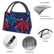 thumbnail image 4 of Easygdp Red White Blue Fireworks Bolsa de Almuerzo Insulada Reutilizable, Bolsa de Mano y Bandolera para Oficina, Trabajo, Viajes, 4 of 6
