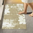 thumbnail image 2 of Dreamtimes Bath Mats Toiletry Mat Retro Florals Print, Bath Rug+U-Shaped Toilet Mat, Non-Slip Bath Carpet Bath Mats for Bathroom 17.3"x13.4"+23.6"x15.7", 2 of 5
