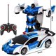 thumbnail image 1 of 2 en 1 coche Rc que conduce coches deportivos que conducen un robot de transformación, 1 of 2