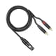 thumbnail image 5 of Cable XLR a RCA Cable divisor en Y de 2 RCA Conexión de audio Interconexión no balanceada Hombre 3M, 5 of 6