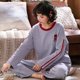 thumbnail image 1 of Conjuntos de pijamas de algodón para mujer, ropa de dormir para madre, Tops largos, camisón, otoño e invierno, 2024, 1 of 5