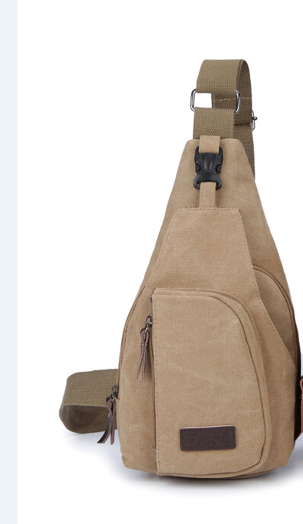 JYS365 Mens Small Canvas Sling Messenger Shoulder Bag Chest Pack Sports Backpack