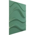 thumbnail image 2 of Ekena Millwork 19 5/8"W x 19 5/8"H Wave EnduraWall Decorative 3D Wall Panel, Universal Pearl Metallic Sea Mist (12-Pack for 32.04 Sq. Ft.), 2 of 6