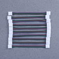 thumbnail image 3 of 5 Pcs LED 5050 RGB Strip Light Connector 4 Pin Conductor 10mm Wide Solderless Strip to Strip Jumper, 3 of 9