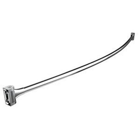 Frost 1145 Crv Curved Stainless Steel, 60 White Shower Curtain Rod