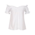 thumbnail image 6 of ZGRBOU Women's German Dirndl Dress Traditional Bavarian Floral Lace Dress Off Shoulder Pleated Skirt Oktoberfest Costumes, 6 of 7