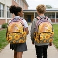 thumbnail image 4 of Xoenoiee Horse Sunflower Print Kids School Backpack for Teens Girls Middle Primary School Bag Bookbag Elementary Preschool Backpack Travel Casual Daypack with Adjustable Strap, 4 of 7