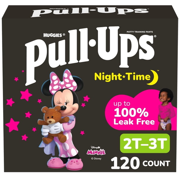 Pantalones de Entrenamiento Pull-Ups para Niñas Noche 2T-3T 120 Unidades