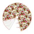 thumbnail image 2 of Kdxio Christmas Hat bear Print Christmas Tree Skirt Christmas Xmas Tree Skirts Mat for New Year Holiday Christmas Party Decorations-36", 2 of 7