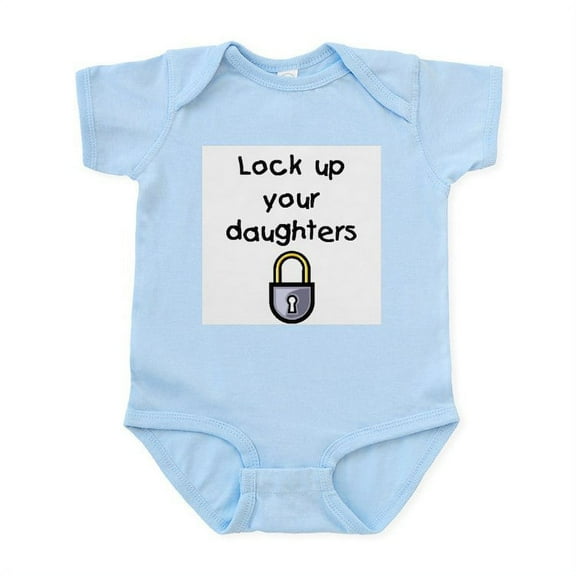 CafePress - Lock Up Your Daughters Infant Bodysuit - Baby Light Bodysuit, Size Newborn - 24 Months