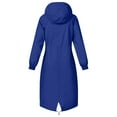 thumbnail image 5 of TKLPEHG Long Hoodies for Women Zip Up Hooded Sweatshirt Coats Casual Long Sleeve Fleece Jacket Comfy Hoodie with Pockets (Blue,S), 5 of 7