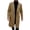 Camel, variant on Mens Double Breasted Trench Coat Notched Lapel Mid Long Peacoat Winter Casual Business Overcoat