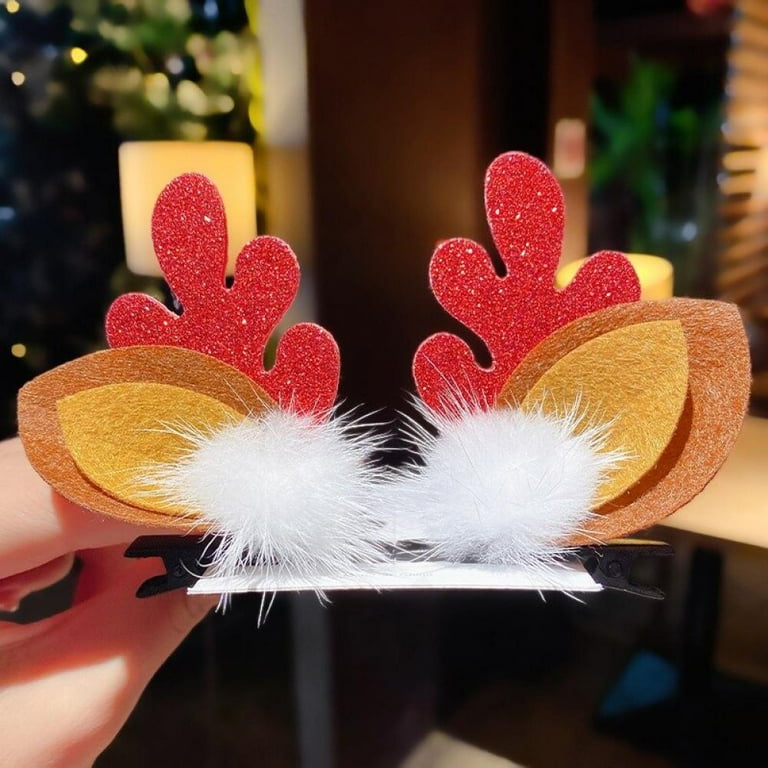 Hair pieces red clearance deer