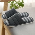 thumbnail image 2 of Mens Slippers Home Memory Foam Slip On House Shoes Open Toe Non Slip Comfortable Casual Indoor Outdoor Colorful Mens Slipper Size 42, 2 of 6