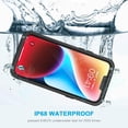 thumbnail image 2 of Phone 15 Plus Case, IP68 Waterproof Dustproof Shockproof Cases with Built-in Screen Protector, 360 Full Body Protective Front and Back Cover for iPhone 15 Plus - 6.7 inch (Black), 2 of 14