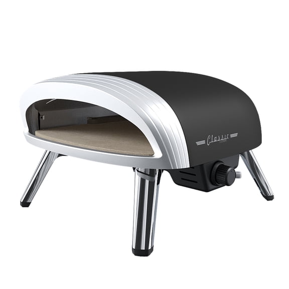 Unique Appliances Classic Retro 16" Propane Pizza Oven Matte Black