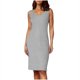thumbnail image 2 of Karight Women's Summer Rib Knit Stretch Crewneck Sleeveless Bodycon Midi Dress, 2 of 7