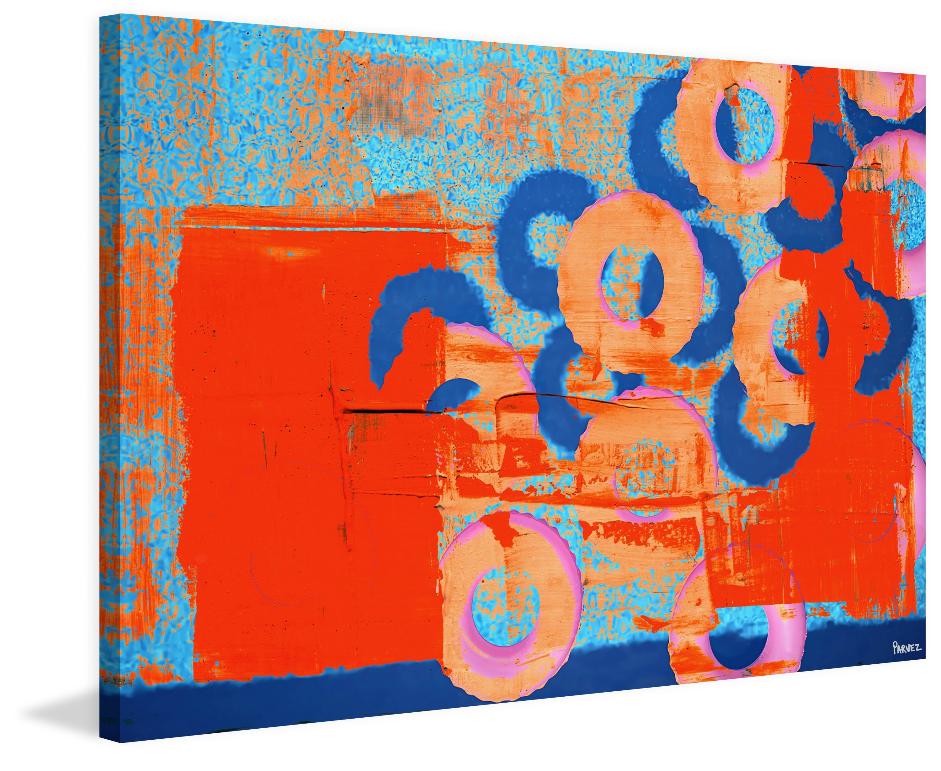 "Donuts in Motion" Painting Print on Wrapped Canvas