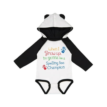 

Inktastic Spelling Bee Champion Future Gift Baby Boy or Baby Girl Long Sleeve Bodysuit