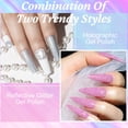 thumbnail image 3 of Set de esmaltes de uñas MIZHSE 6 Glitter Gel + 6 holographic Laser, 3 of 9